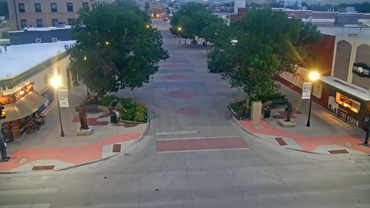 Sheridan, Grinnell Plaza & East Grinnell Street  Live Cam - Sheridan, Sheridan County, Wyoming, USA
