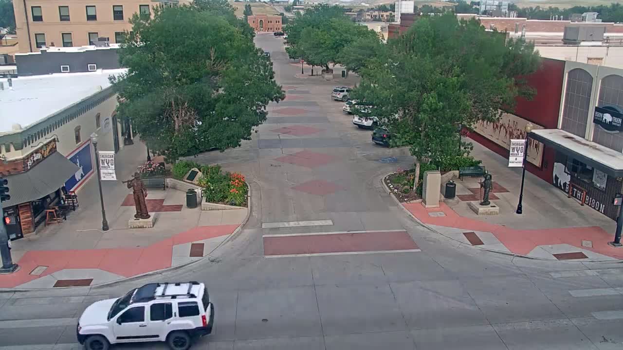 Sheridan, Grinnell Plaza & East Grinnell Street  Live Cam - Sheridan, Sheridan County, Wyoming, USA