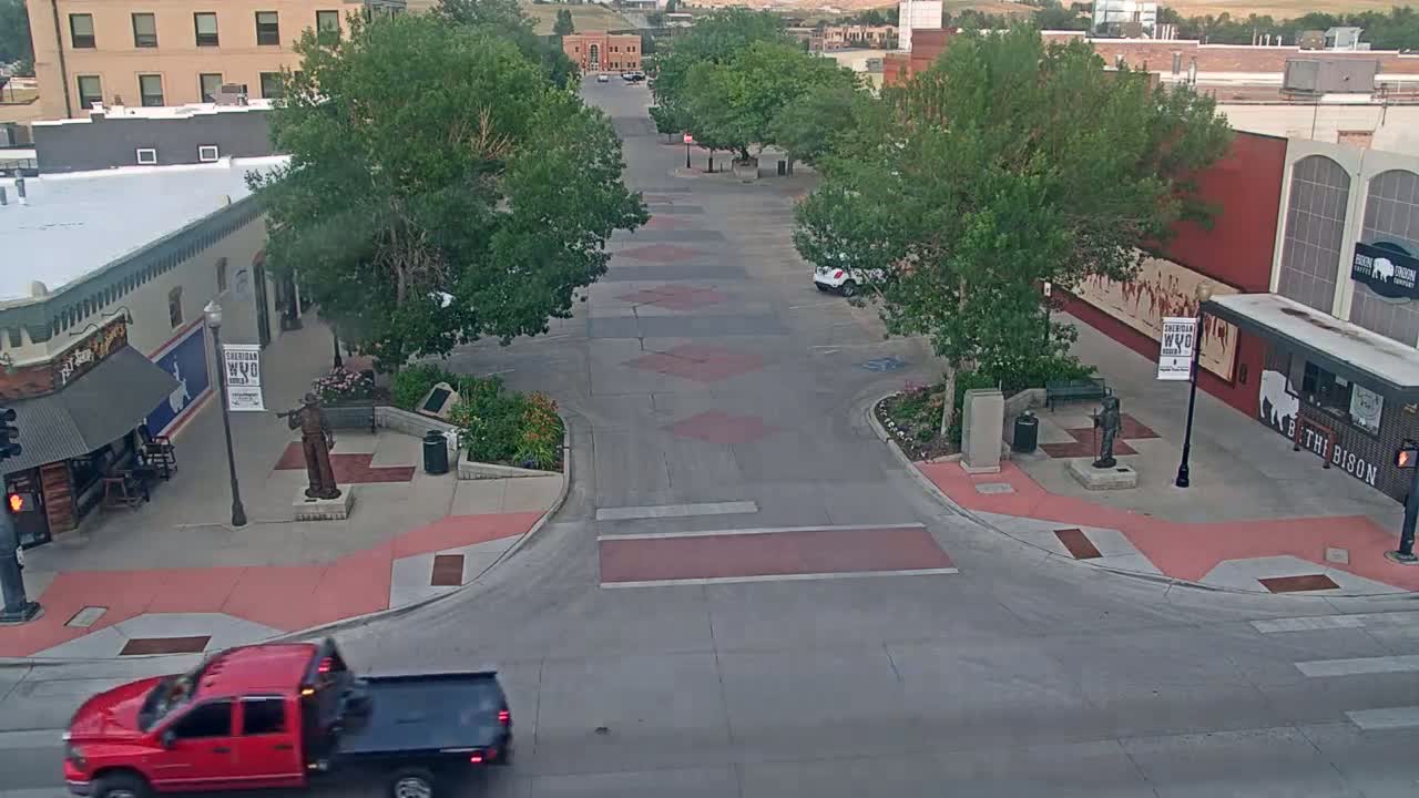 Sheridan, Grinnell Plaza & East Grinnell Street  Live Cam - Sheridan, Sheridan County, Wyoming, USA