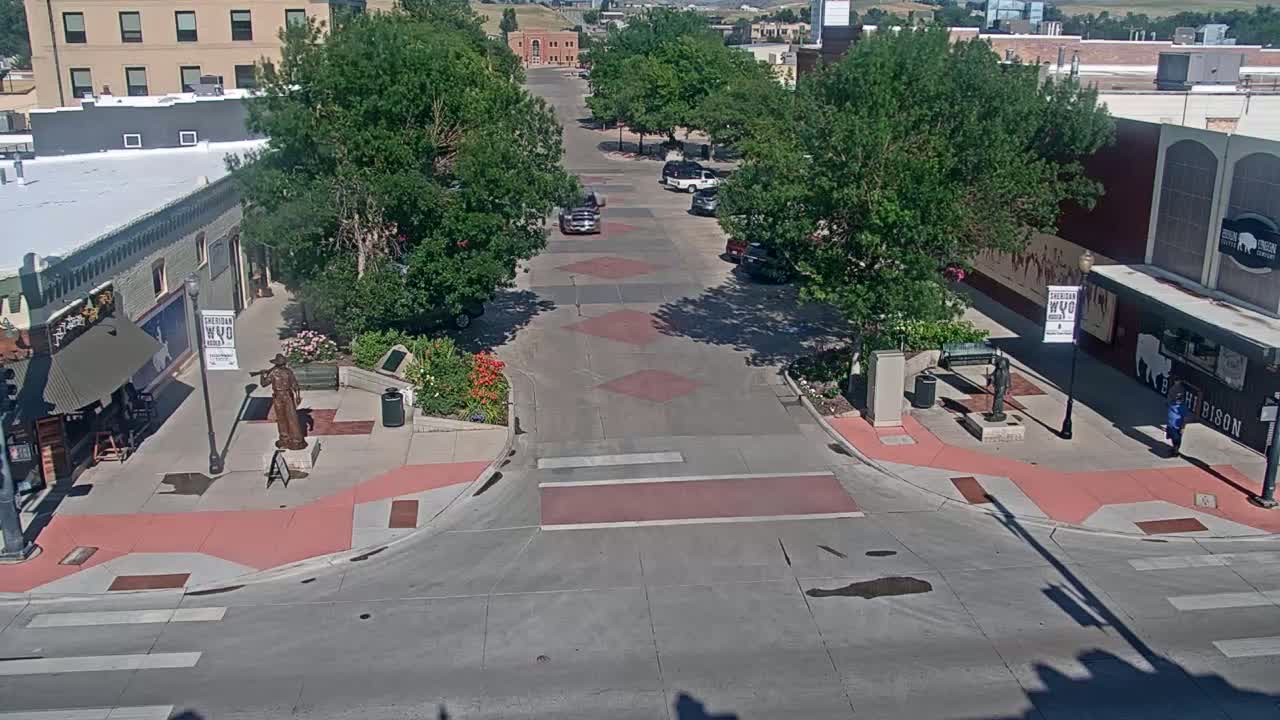 Sheridan, Grinnell Plaza & East Grinnell Street  Live Cam - Sheridan, Sheridan County, Wyoming, USA