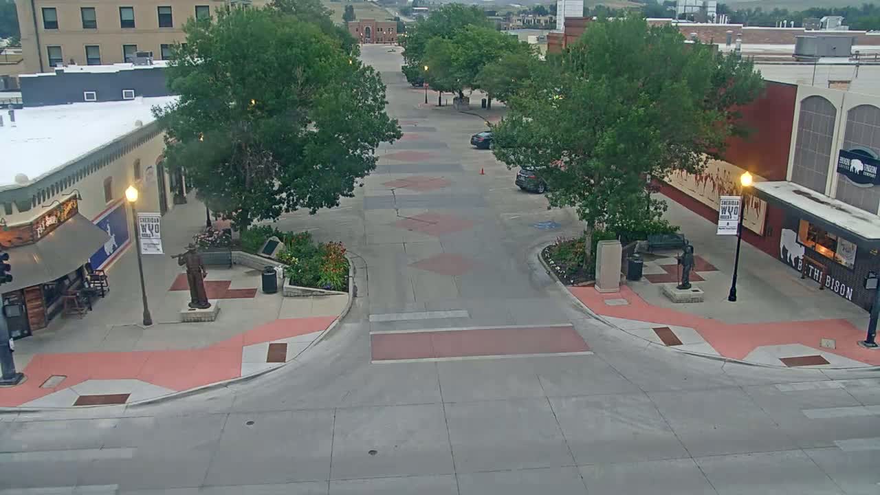 Sheridan, Grinnell Plaza & East Grinnell Street  Live Cam - Sheridan, Sheridan County, Wyoming, USA