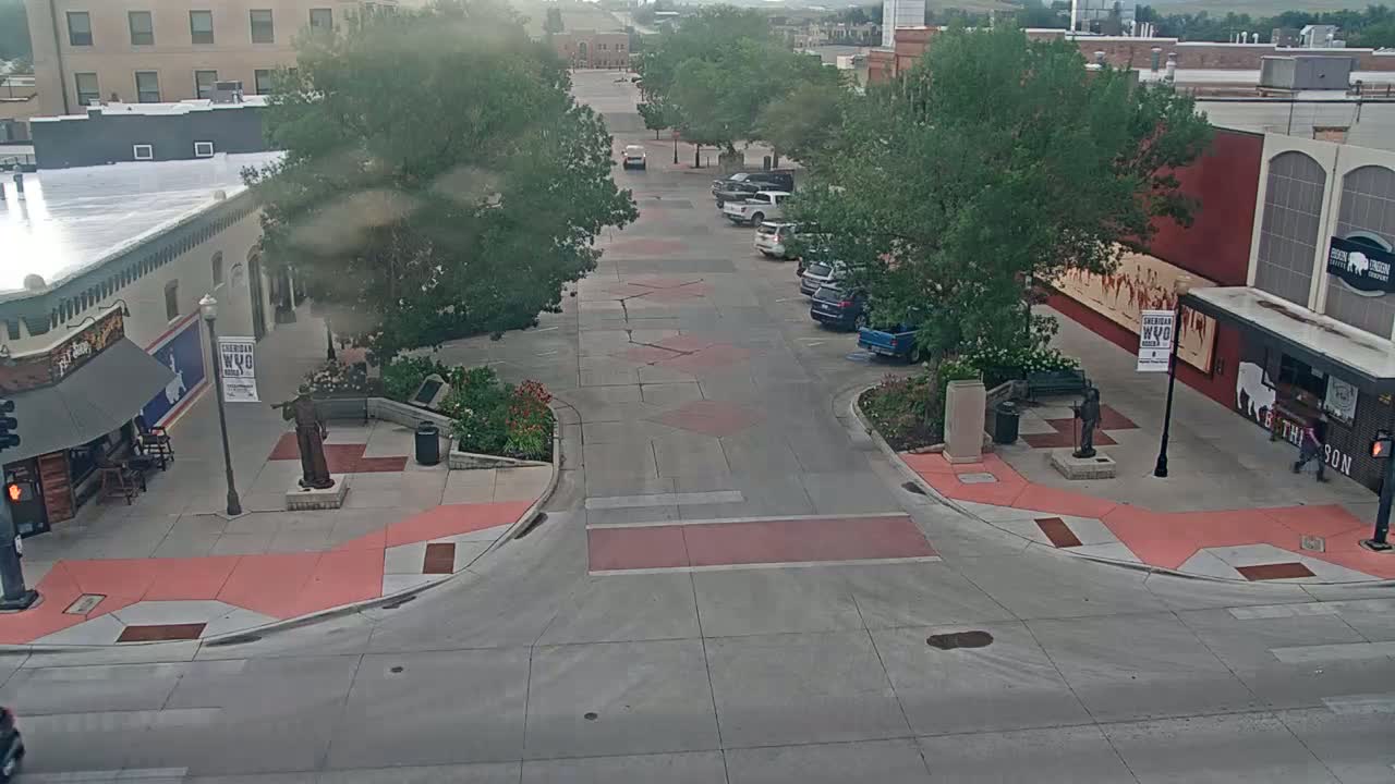 Sheridan, Grinnell Plaza & East Grinnell Street  Live Cam - Sheridan, Sheridan County, Wyoming, USA