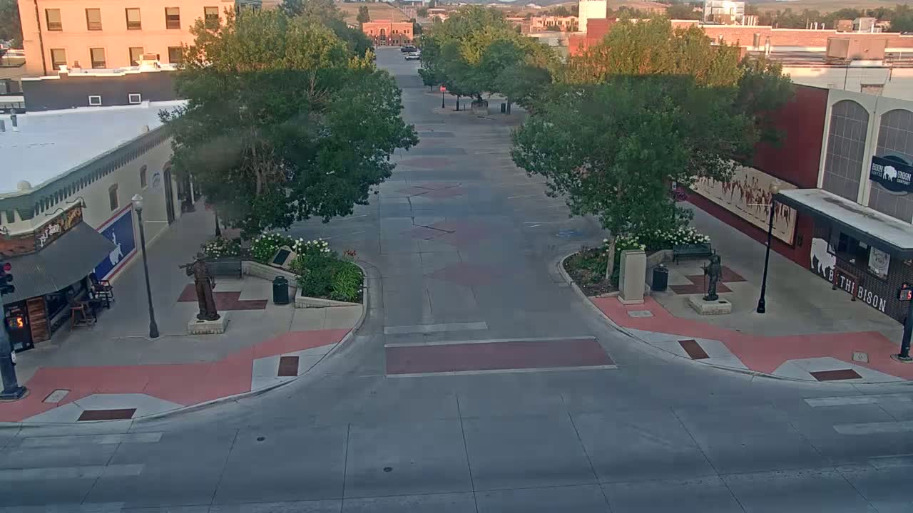 Sheridan, Grinnell Plaza & East Grinnell Street  Live Cam - Sheridan, Sheridan County, Wyoming, USA