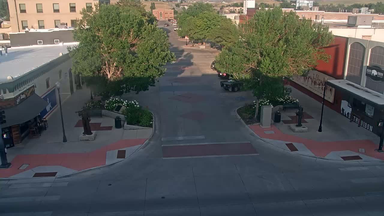 Sheridan, Grinnell Plaza & East Grinnell Street  Live Cam - Sheridan, Sheridan County, Wyoming, USA