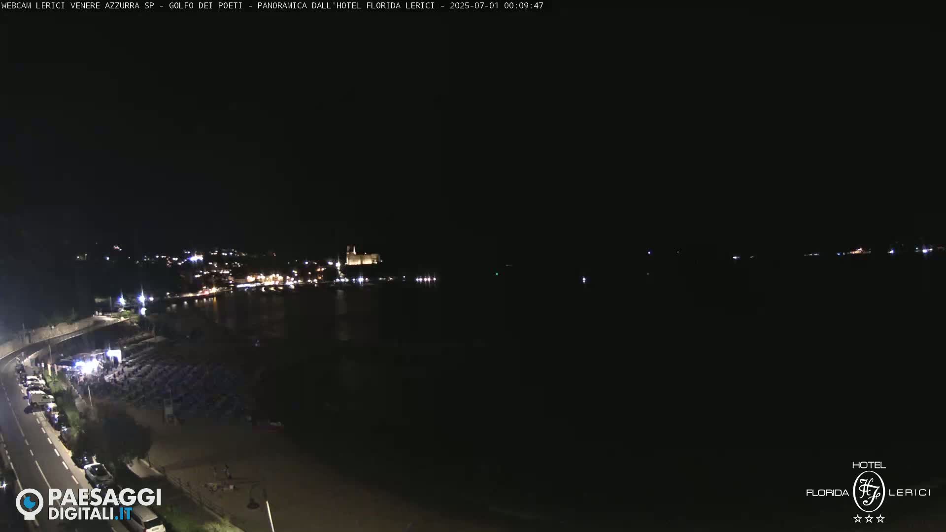  Lerici Venere Azzurra Beach Live Cam - La Spezia, Liguria, Italy