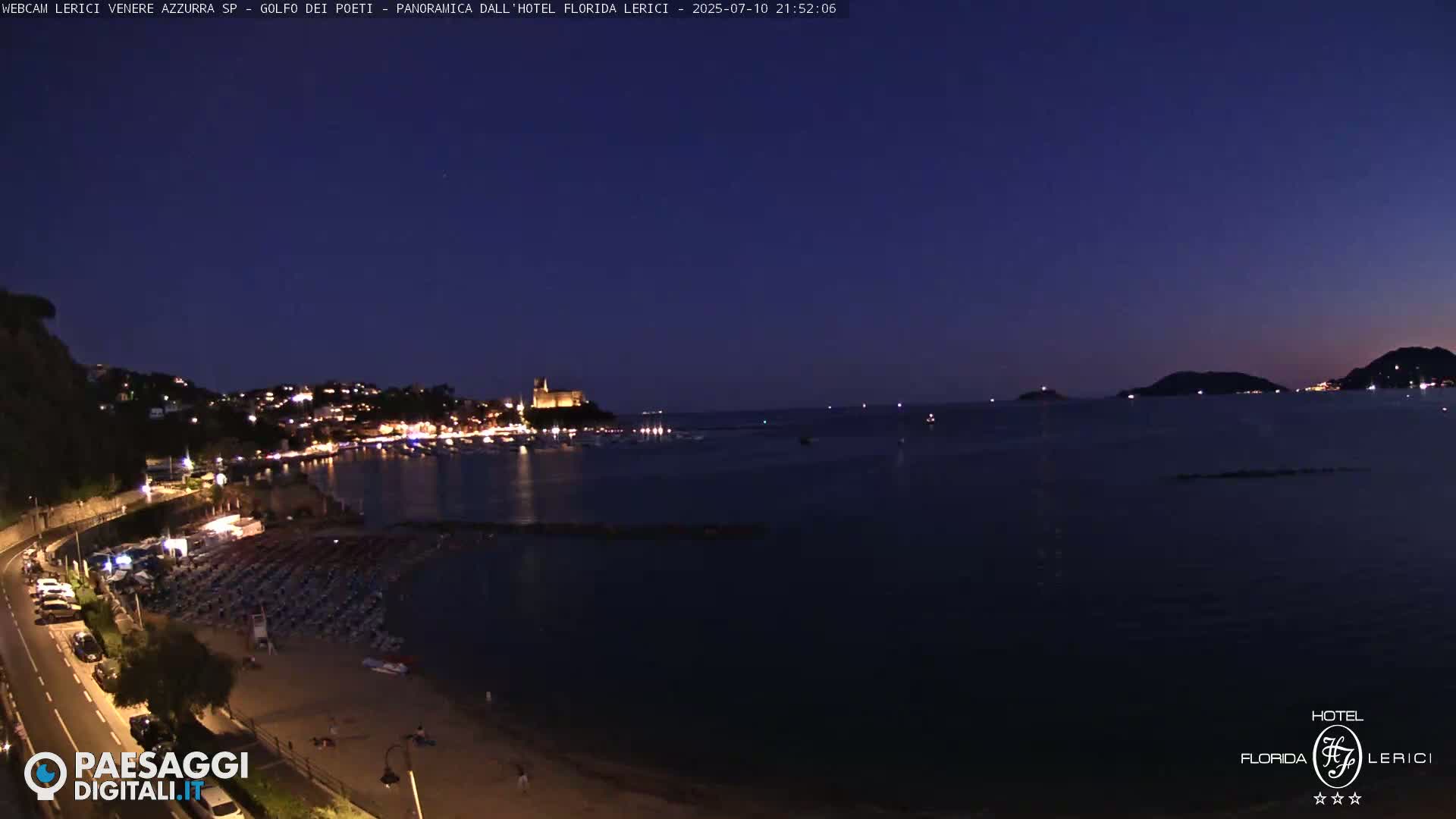  Lerici Venere Azzurra Beach Live Cam - La Spezia, Liguria, Italy