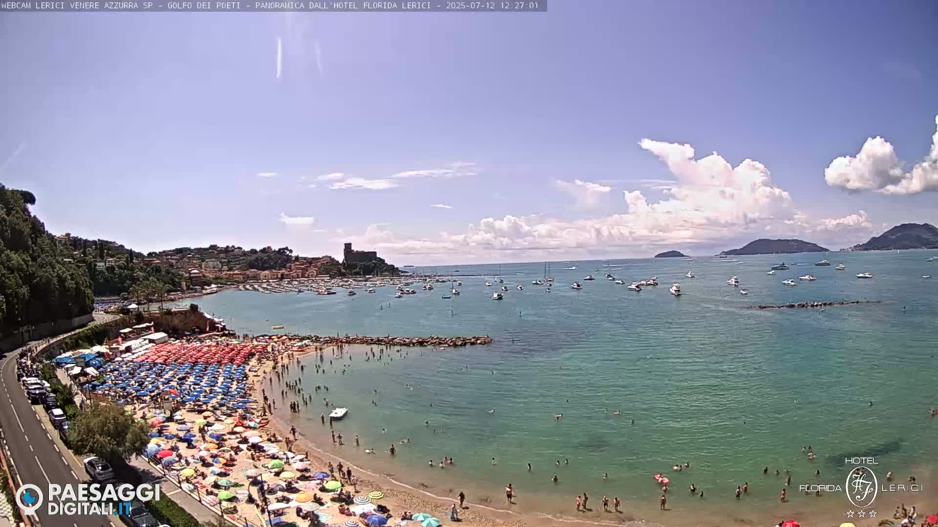  Lerici Venere Azzurra Beach Live Cam - La Spezia, Liguria, Italy