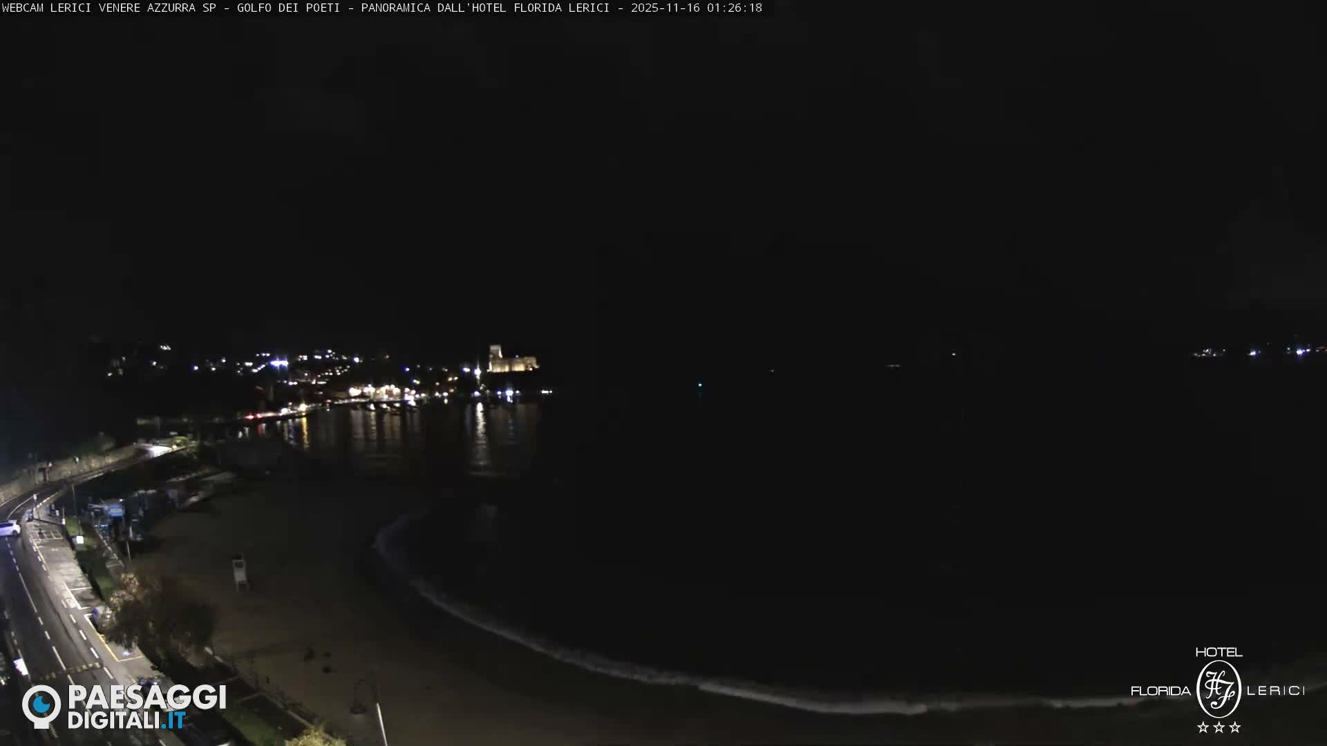  Lerici Venere Azzurra Beach Live Cam - La Spezia, Liguria, Italy