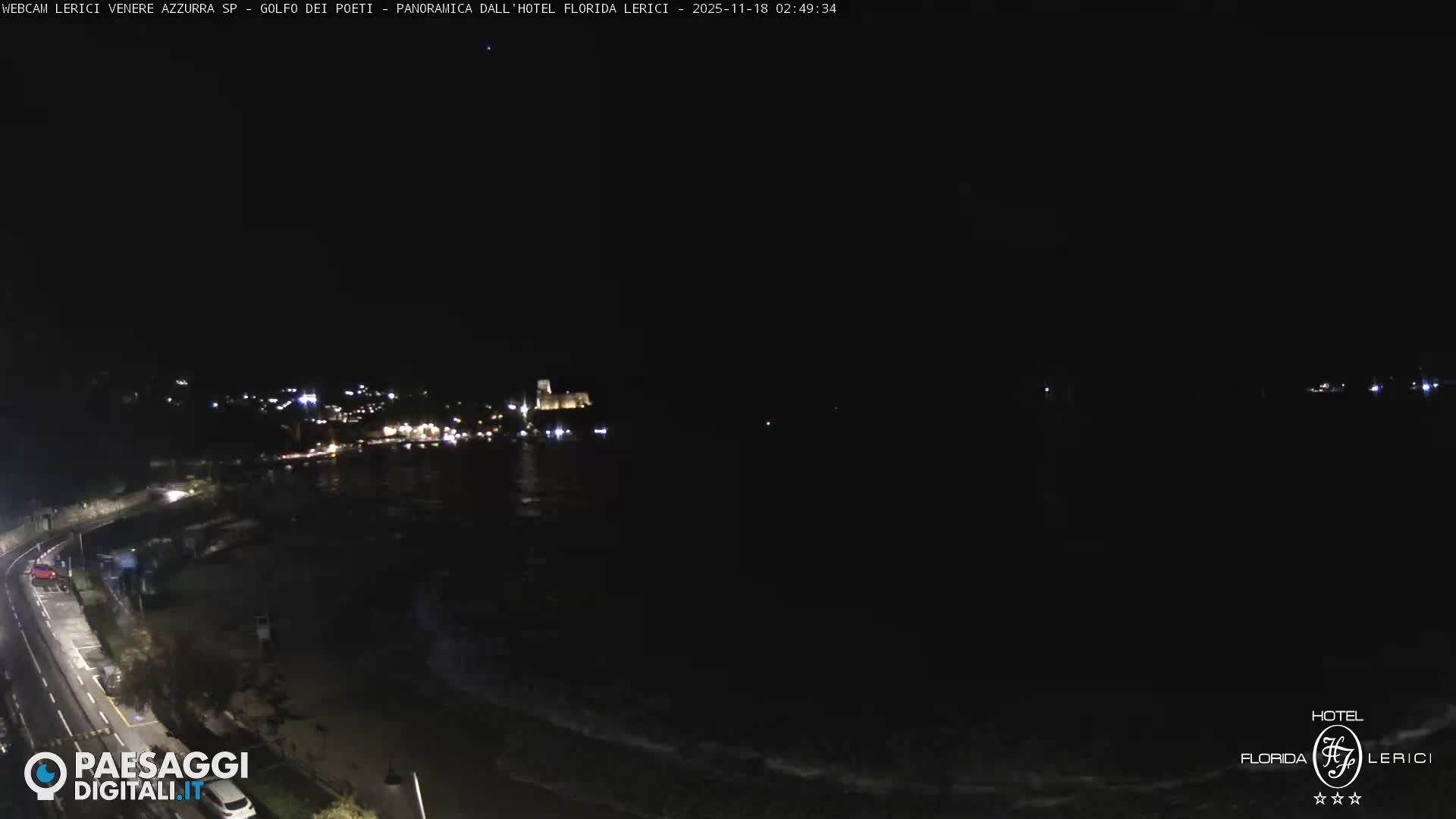  Lerici Venere Azzurra Beach Live Cam - La Spezia, Liguria, Italy