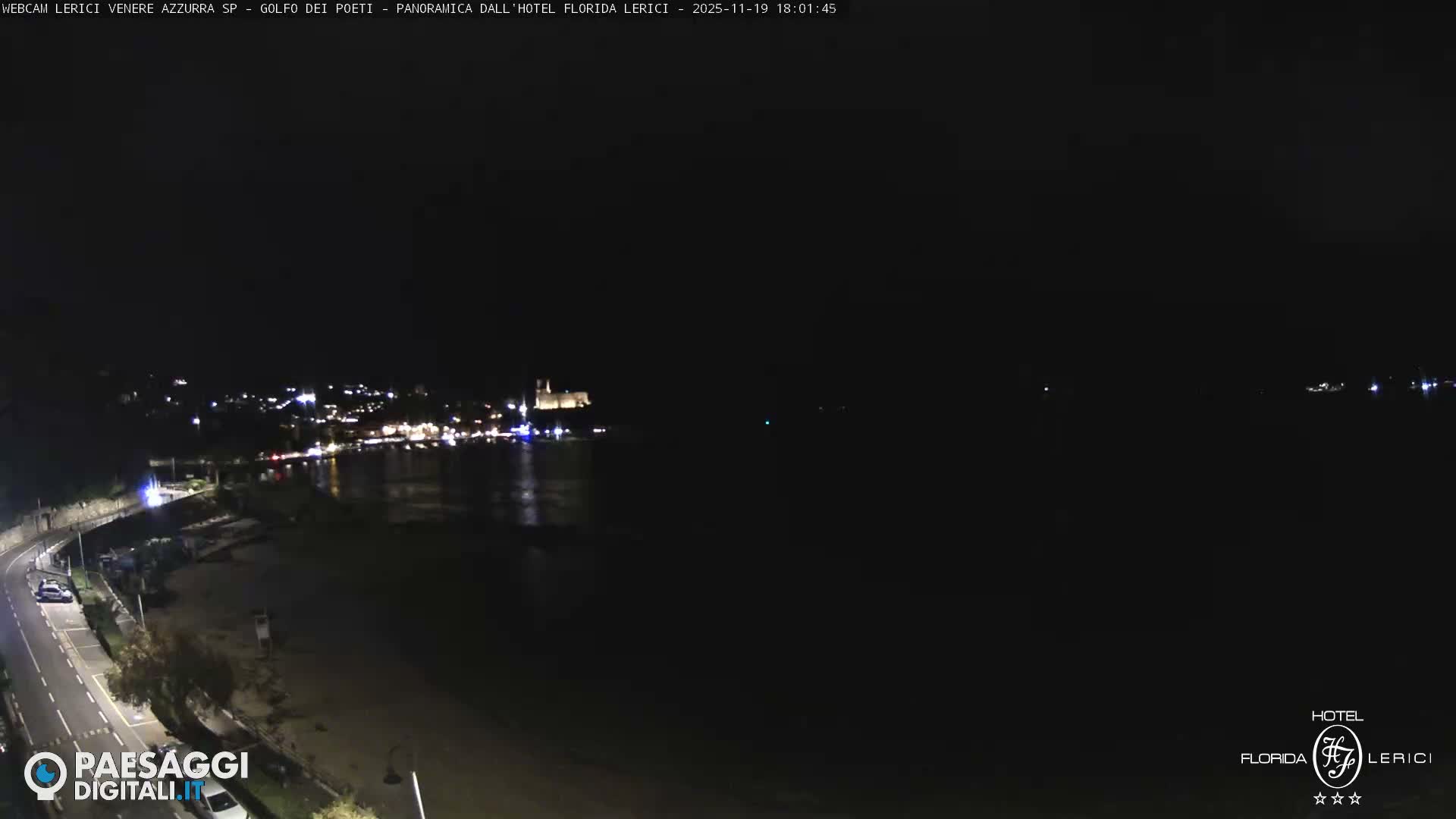  Lerici Venere Azzurra Beach Live Cam - La Spezia, Liguria, Italy