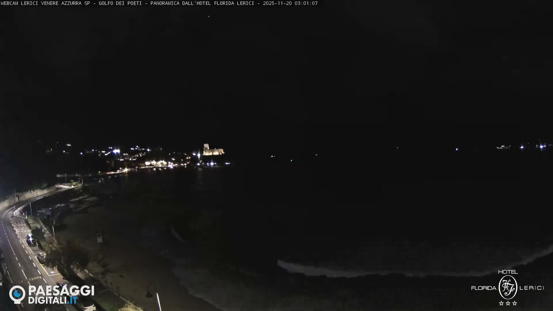  Lerici Venere Azzurra Beach Live Cam - La Spezia, Liguria, Italy