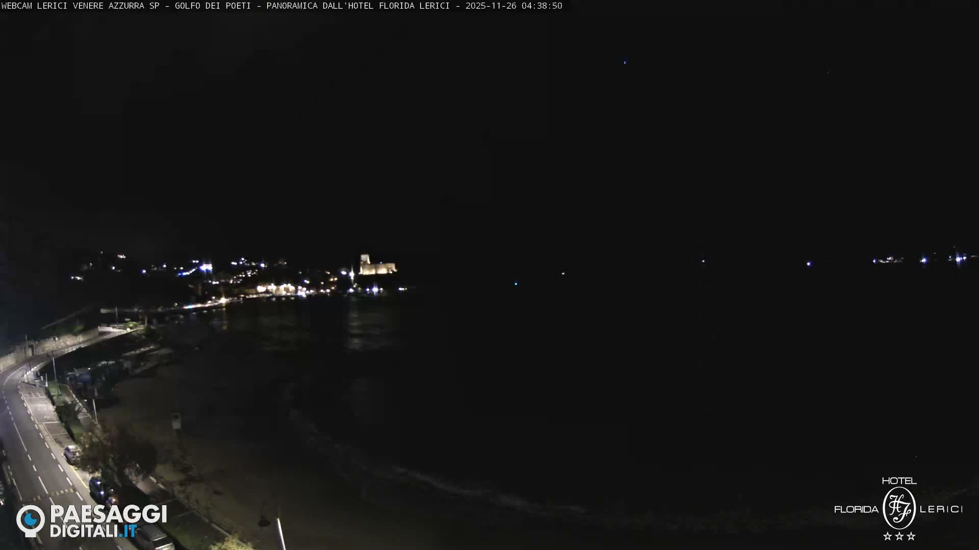  Lerici Venere Azzurra Beach Live Cam - La Spezia, Liguria, Italy