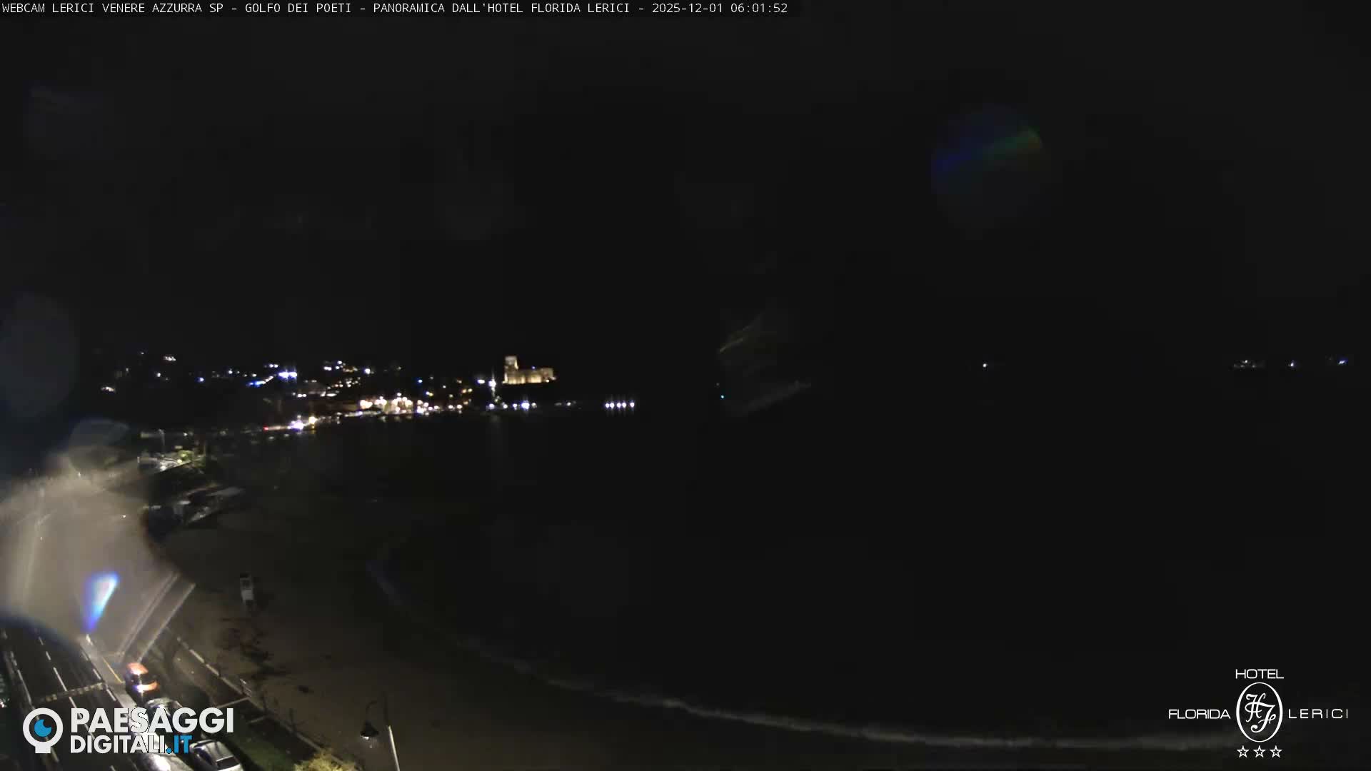  Lerici Venere Azzurra Beach Live Cam - La Spezia, Liguria, Italy