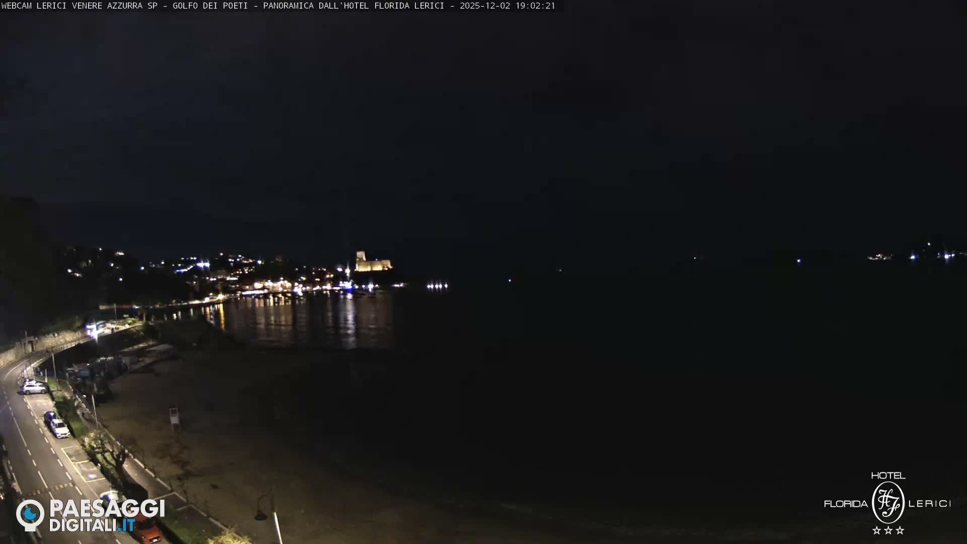  Lerici Venere Azzurra Beach Live Cam - La Spezia, Liguria, Italy