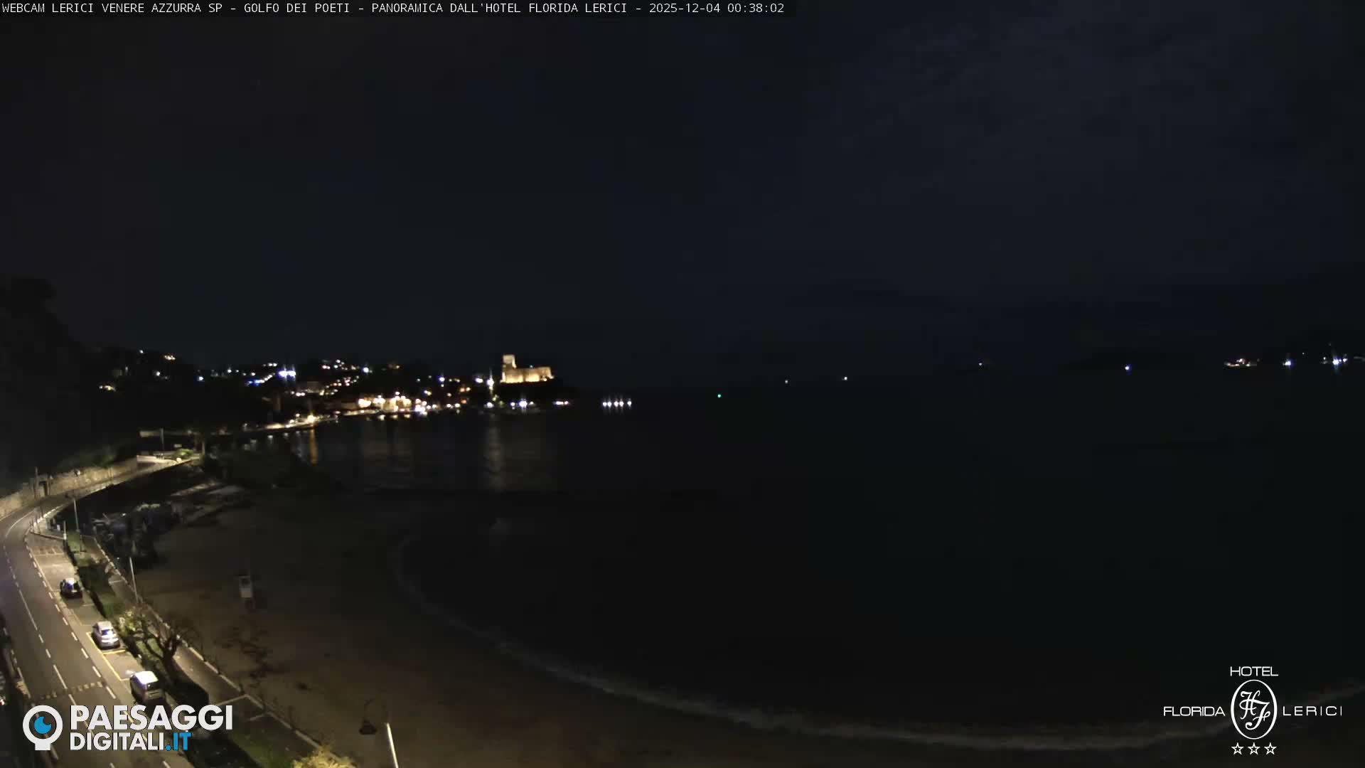  Lerici Venere Azzurra Beach Live Cam - La Spezia, Liguria, Italy