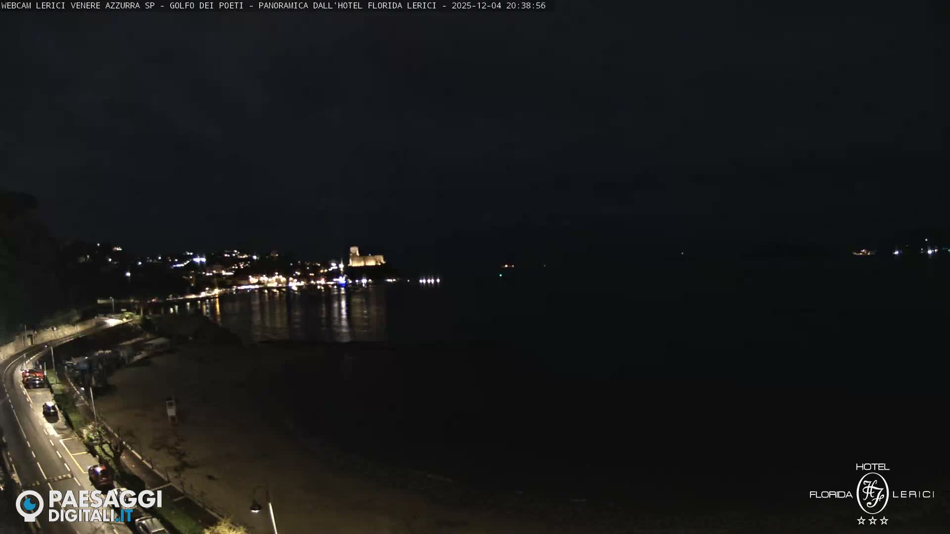  Lerici Venere Azzurra Beach Live Cam - La Spezia, Liguria, Italy