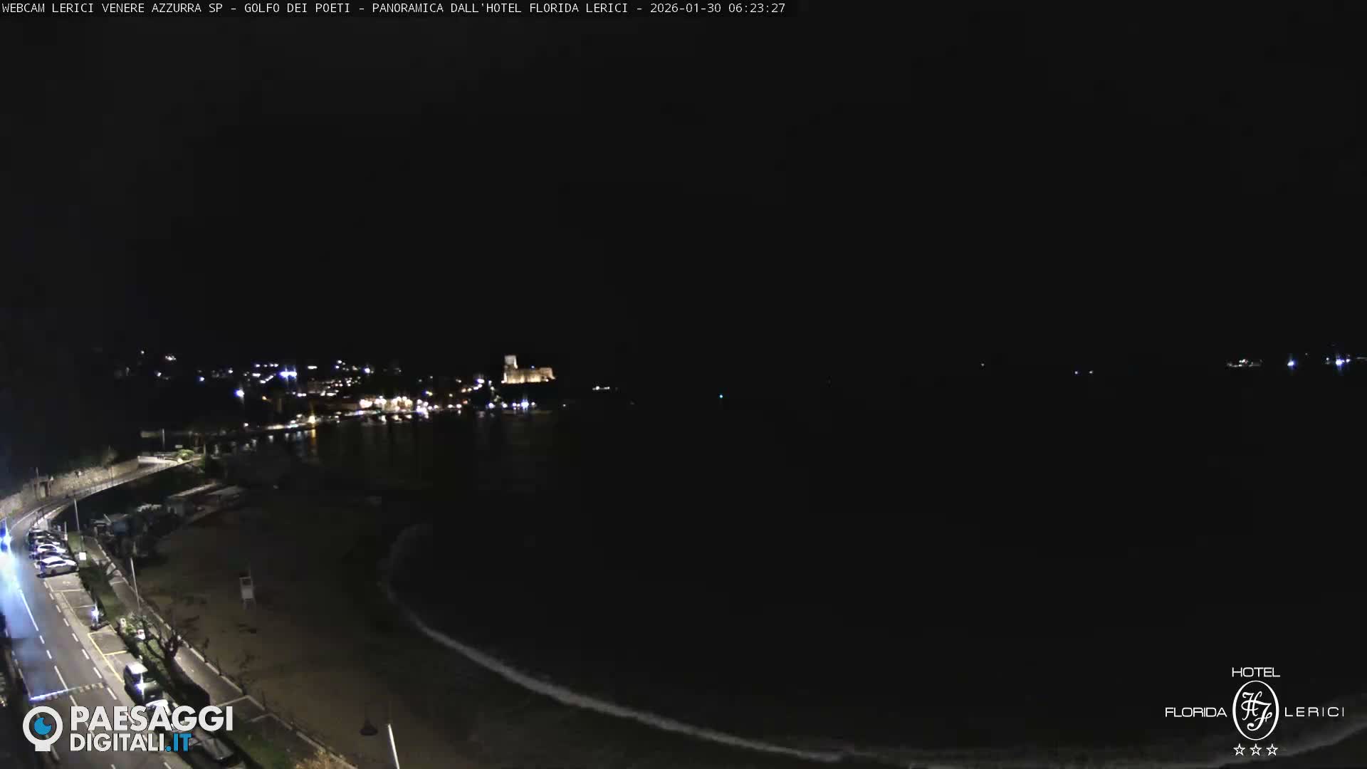  Lerici Venere Azzurra Beach Live Cam - La Spezia, Liguria, Italy