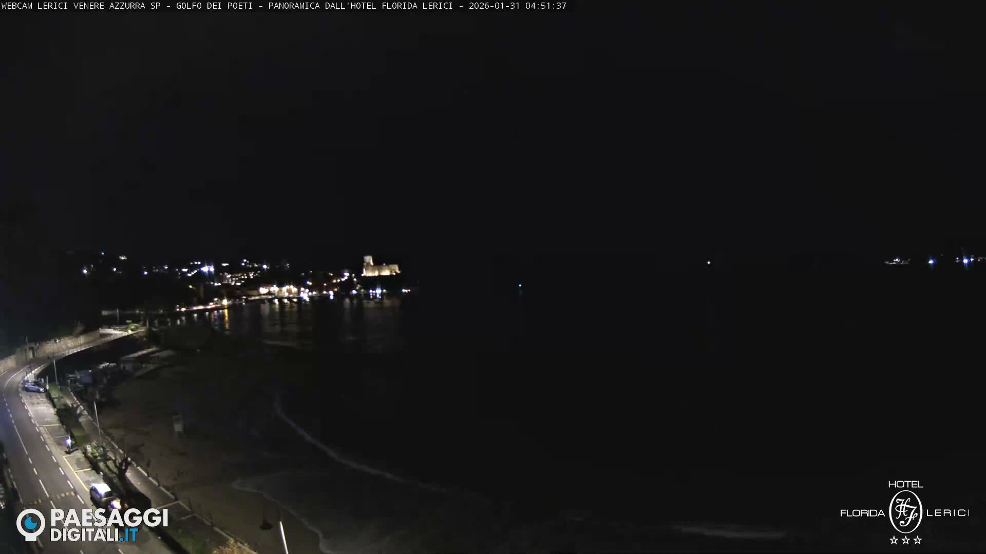  Lerici Venere Azzurra Beach Live Cam - La Spezia, Liguria, Italy