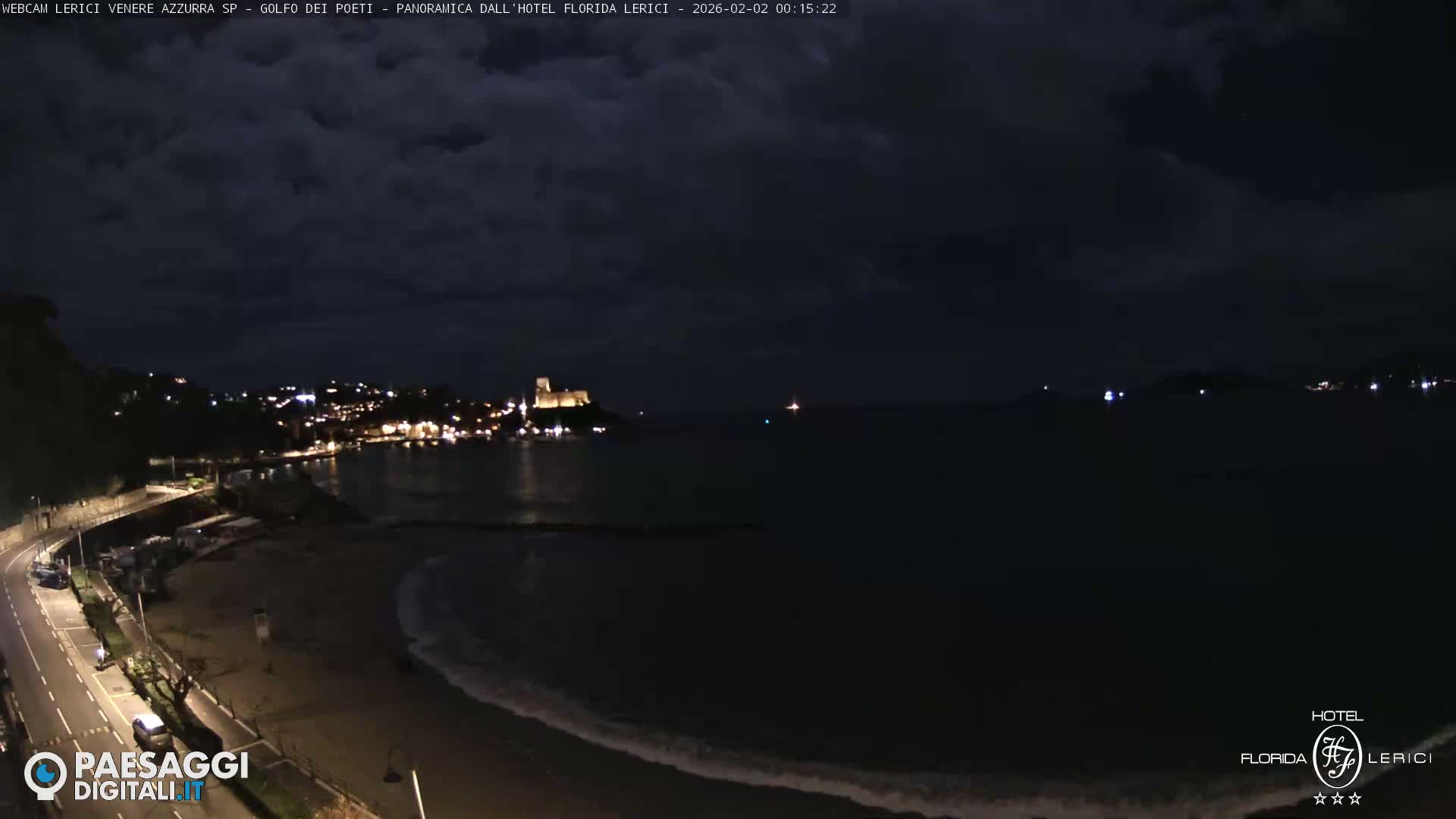  Lerici Venere Azzurra Beach Live Cam - La Spezia, Liguria, Italy