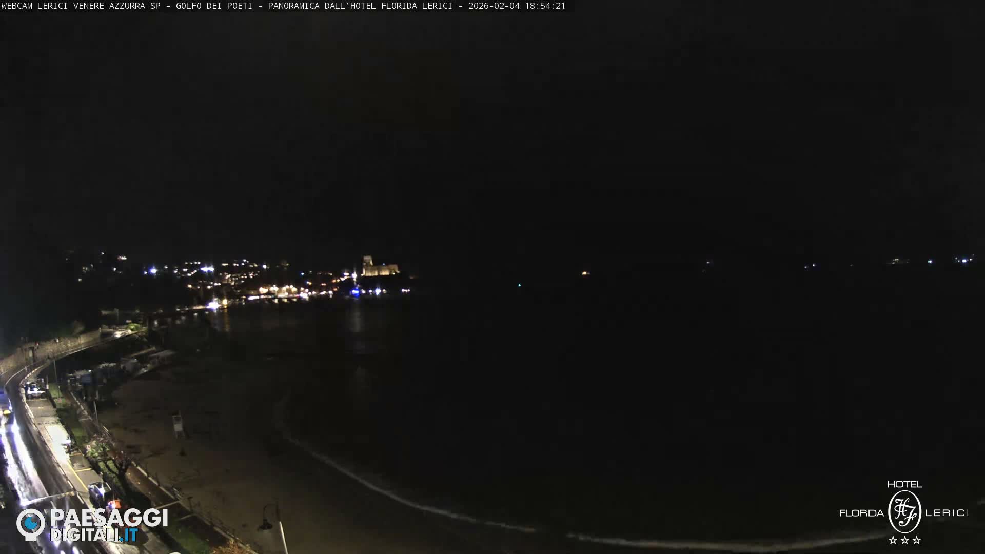  Lerici Venere Azzurra Beach Live Cam - La Spezia, Liguria, Italy