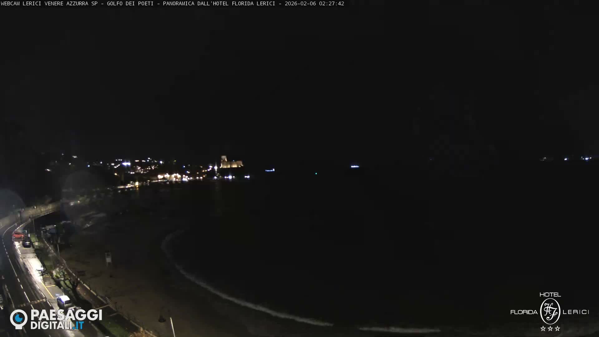  Lerici Venere Azzurra Beach Live Cam - La Spezia, Liguria, Italy