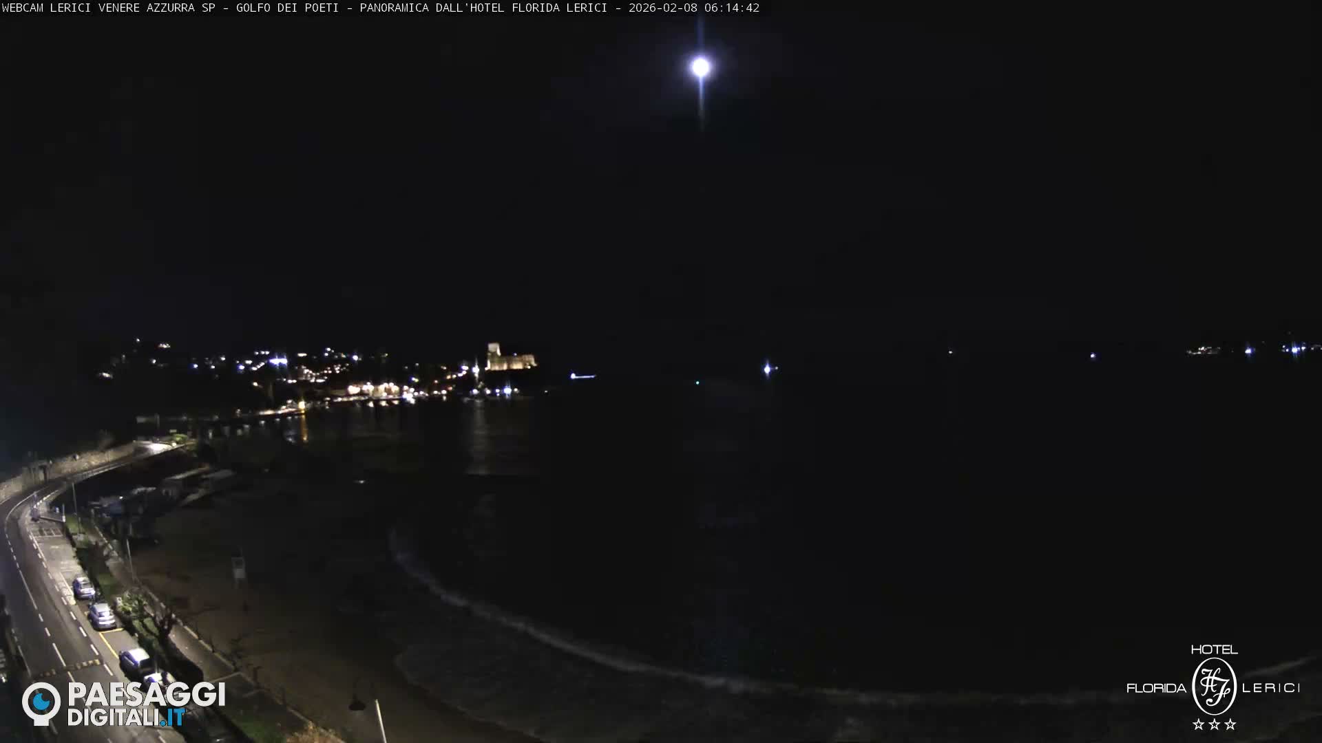  Lerici Venere Azzurra Beach Live Cam - La Spezia, Liguria, Italy