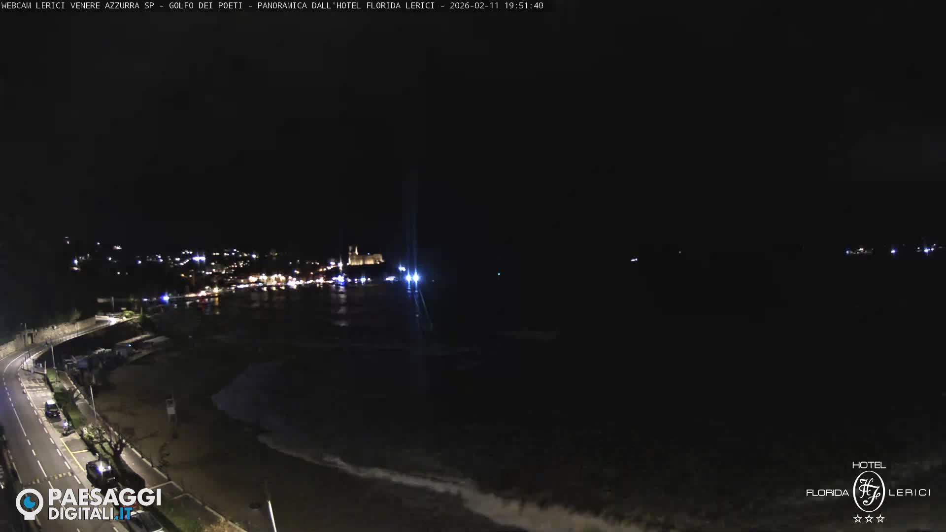  Lerici Venere Azzurra Beach Live Cam - La Spezia, Liguria, Italy