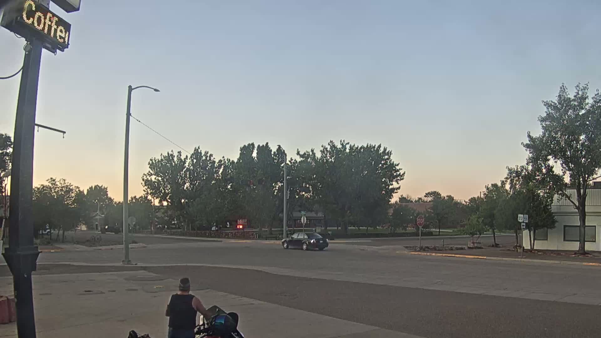 Broadus Village,  U.S Highway 212 Live Cam - Broadus, Powder River, Montana, USA