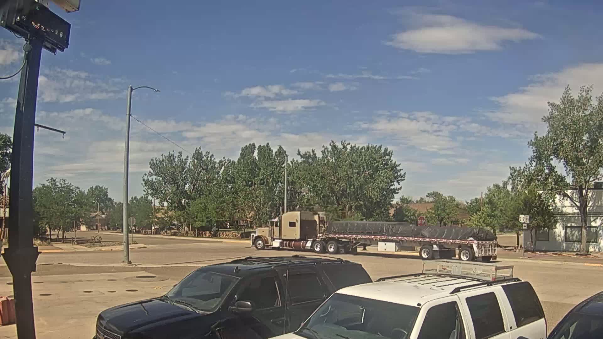 Broadus Village,  U.S Highway 212 Live Cam - Broadus, Powder River, Montana, USA