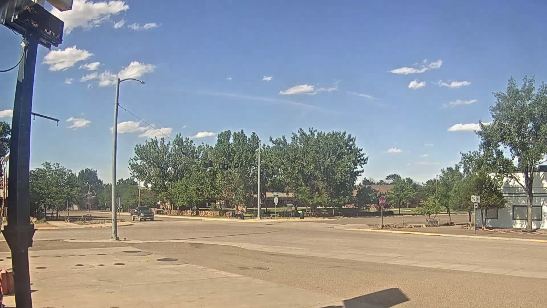 Broadus Village,  U.S Highway 212 Live Cam - Broadus, Powder River, Montana, USA