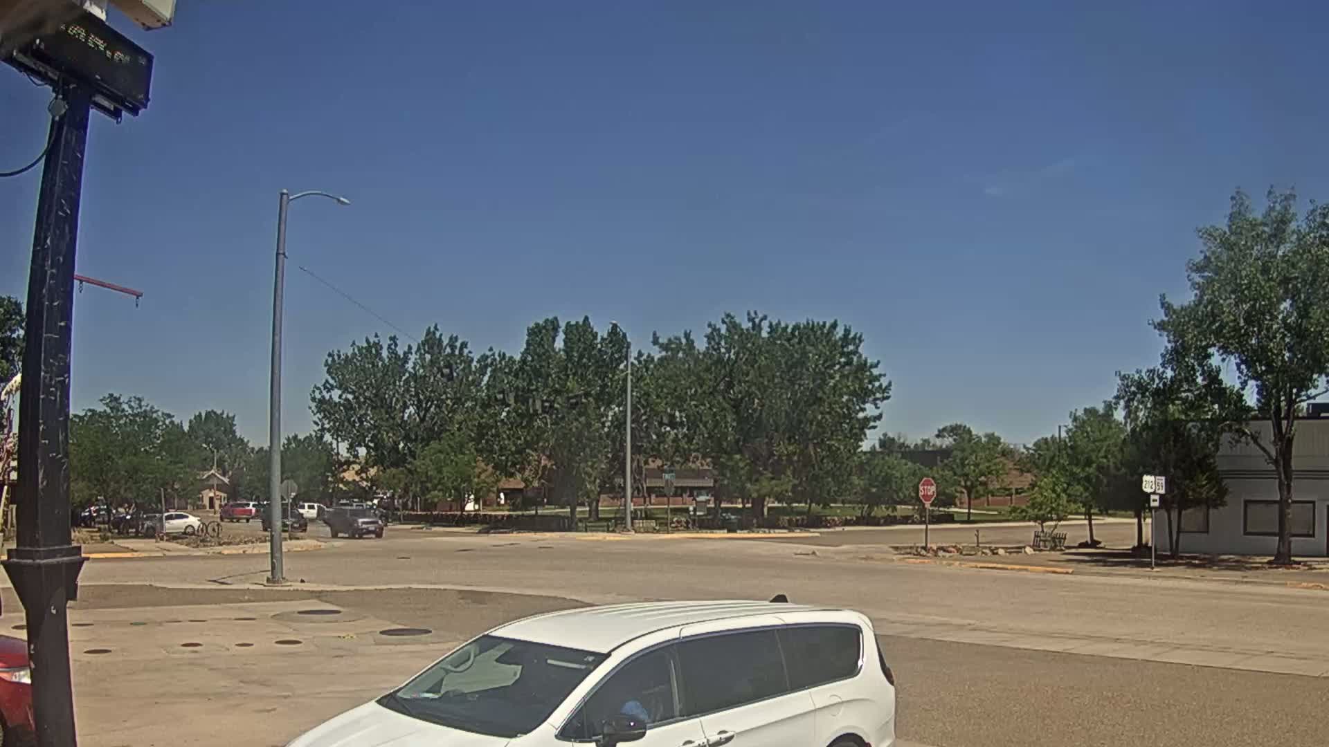 Broadus Village,  U.S Highway 212 Live Cam - Broadus, Powder River, Montana, USA
