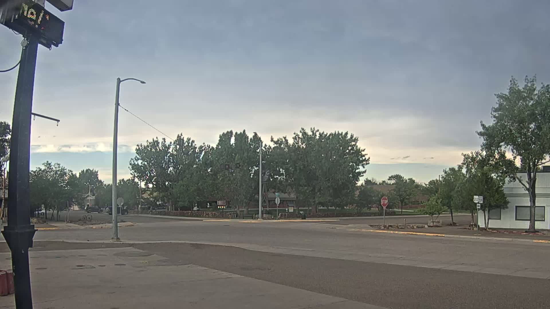 Broadus Village,  U.S Highway 212 Live Cam - Broadus, Powder River, Montana, USA