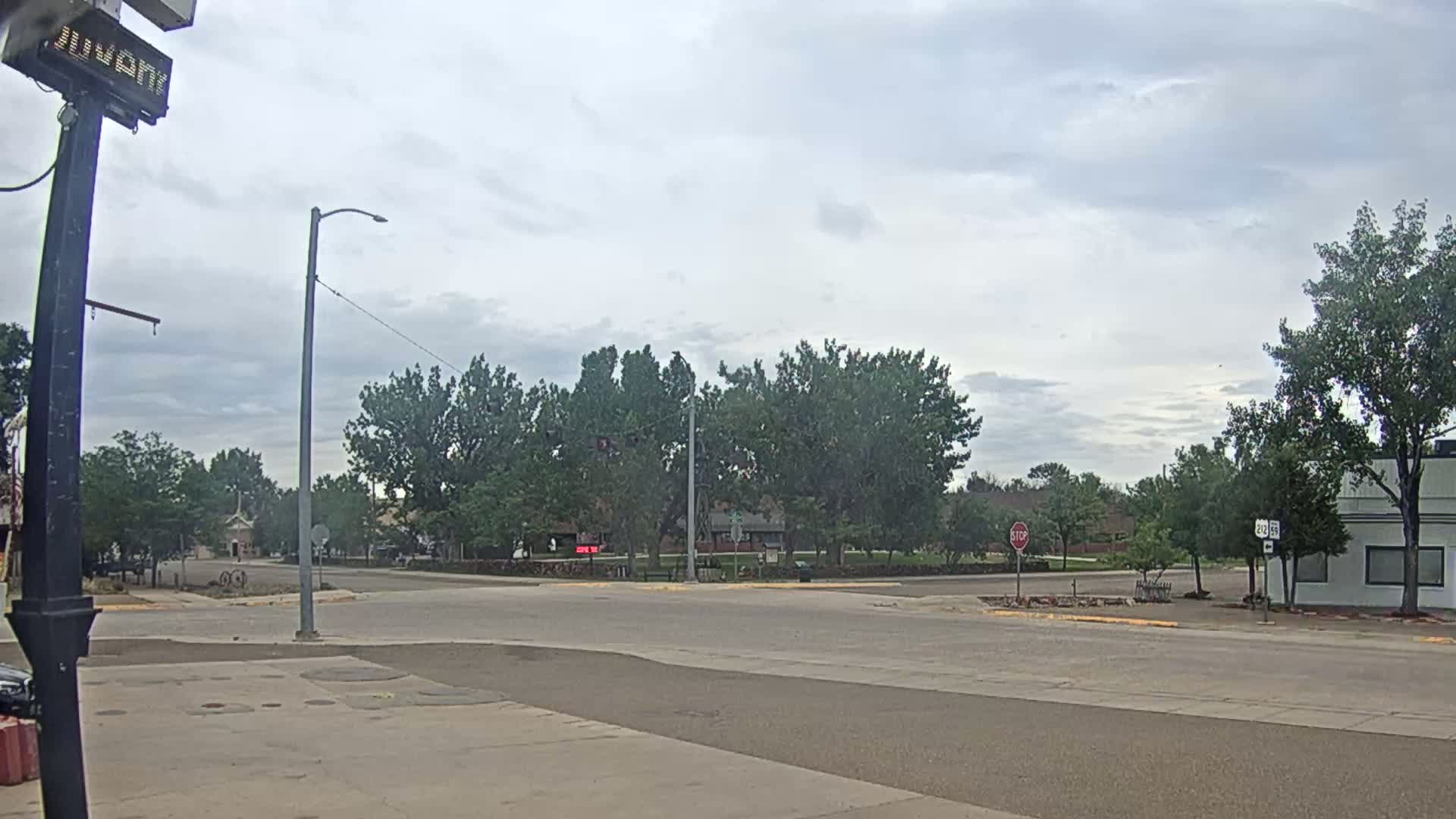 Broadus Village,  U.S Highway 212 Live Cam - Broadus, Powder River, Montana, USA