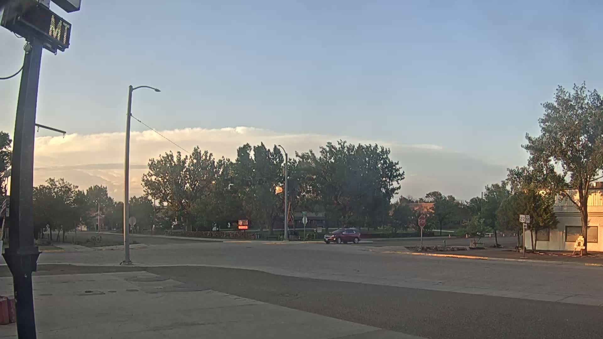 Broadus Village,  U.S Highway 212 Live Cam - Broadus, Powder River, Montana, USA