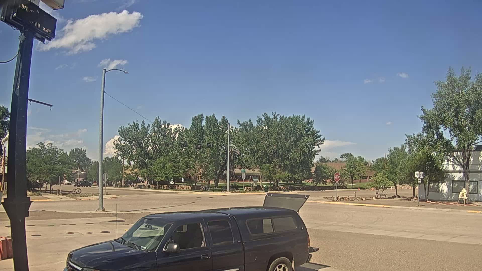 Broadus Village,  U.S Highway 212 Live Cam - Broadus, Powder River, Montana, USA