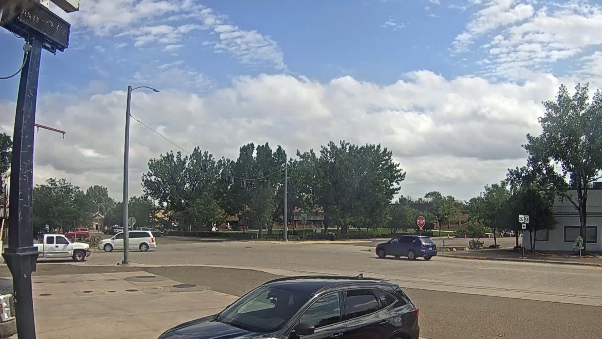 Broadus Village,  U.S Highway 212 Live Cam - Broadus, Powder River, Montana, USA