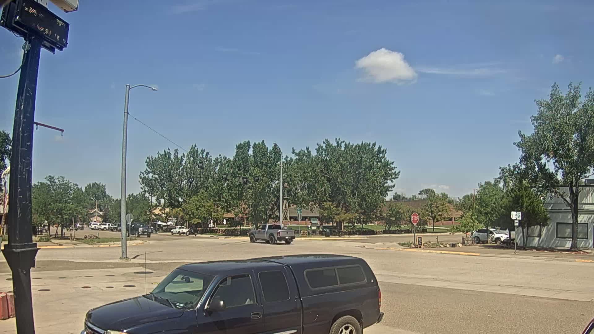 Broadus Village,  U.S Highway 212 Live Cam - Broadus, Powder River, Montana, USA