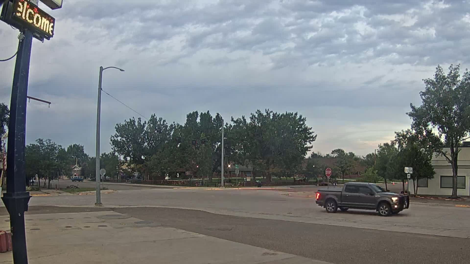 Broadus Village,  U.S Highway 212 Live Cam - Broadus, Powder River, Montana, USA