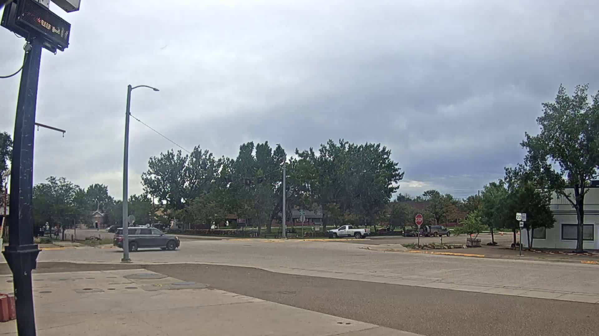 Broadus Village,  U.S Highway 212 Live Cam - Broadus, Powder River, Montana, USA