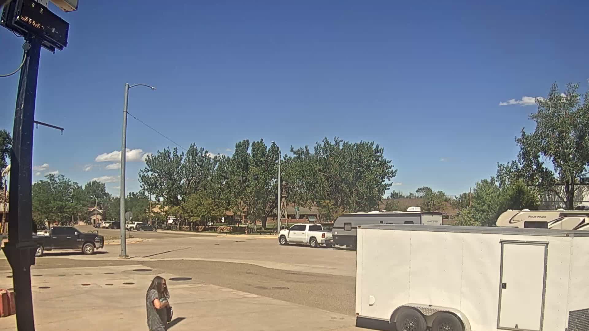 Broadus Village,  U.S Highway 212 Live Cam - Broadus, Powder River, Montana, USA