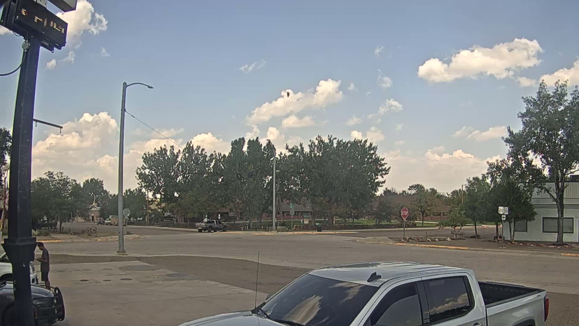 Broadus Village,  U.S Highway 212 Live Cam - Broadus, Powder River, Montana, USA