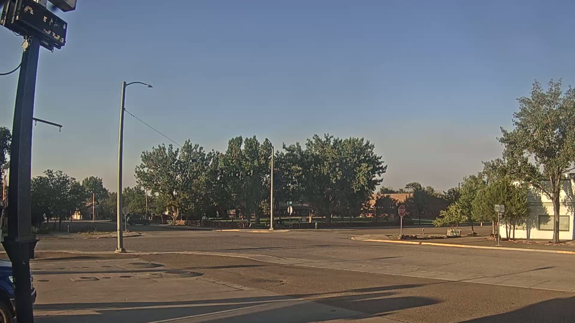 Broadus Village,  U.S Highway 212 Live Cam - Broadus, Powder River, Montana, USA