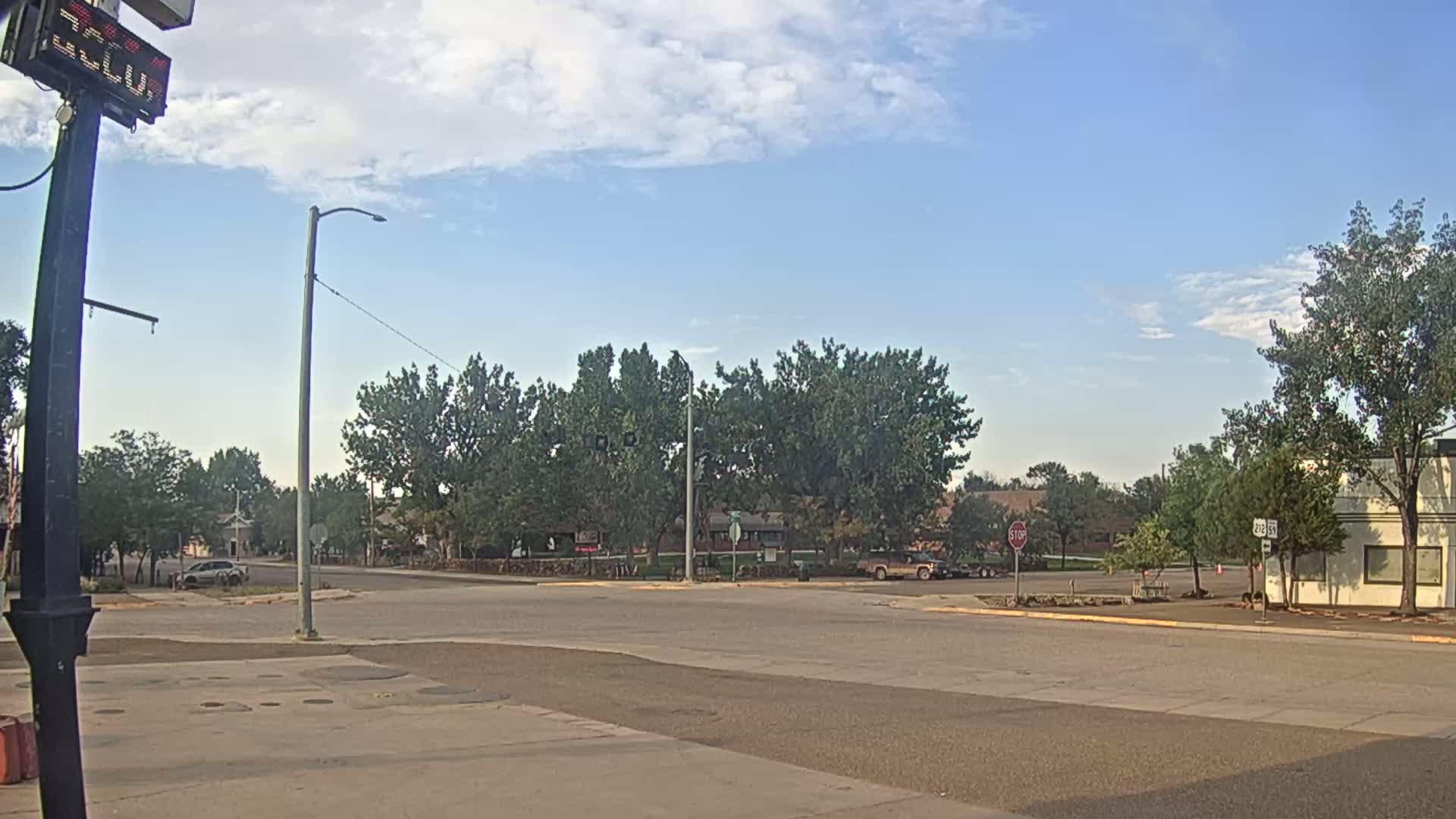 Broadus Village,  U.S Highway 212 Live Cam - Broadus, Powder River, Montana, USA