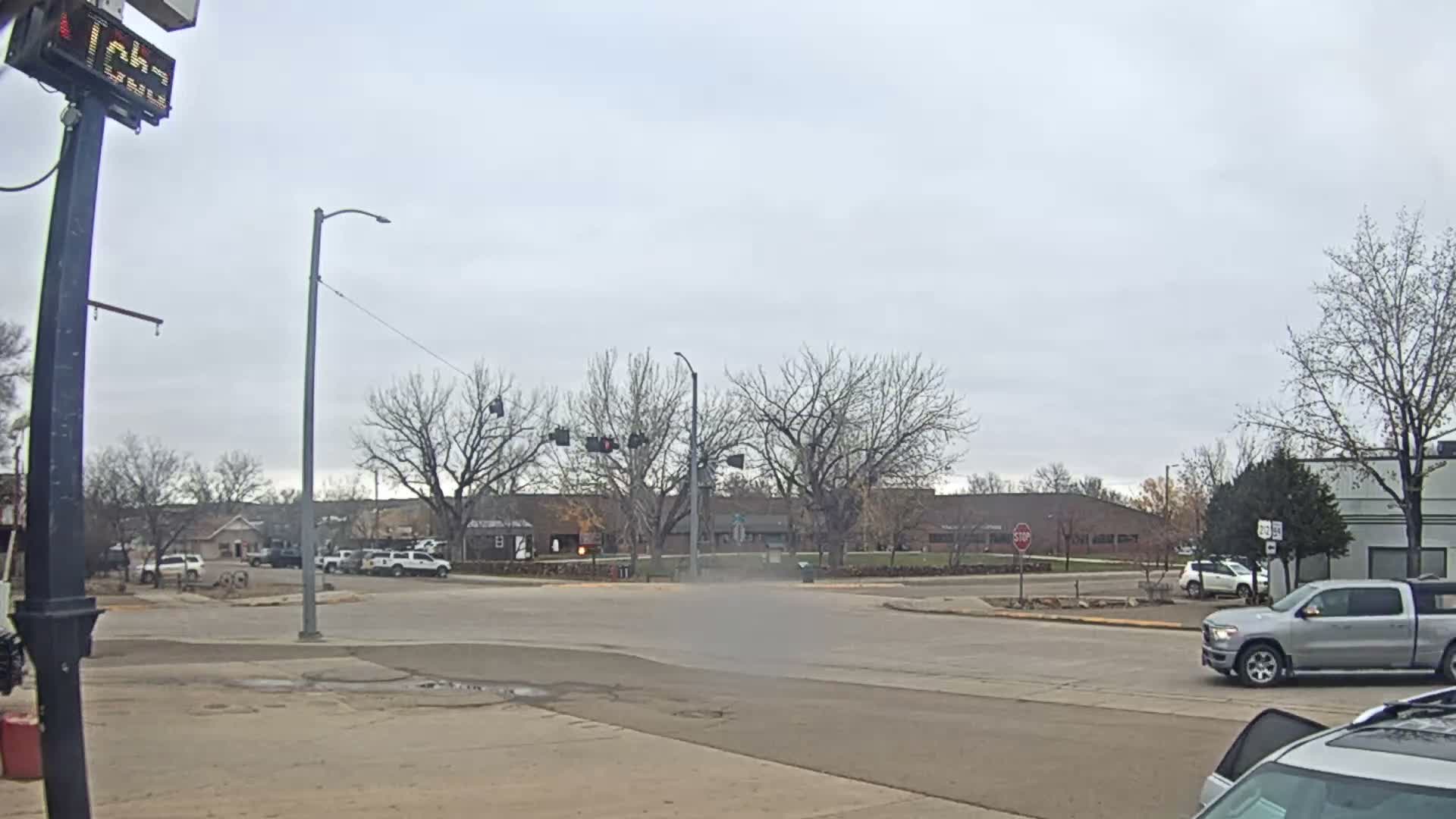 Broadus Village,  U.S Highway 212 Live Cam - Broadus, Powder River, Montana, USA