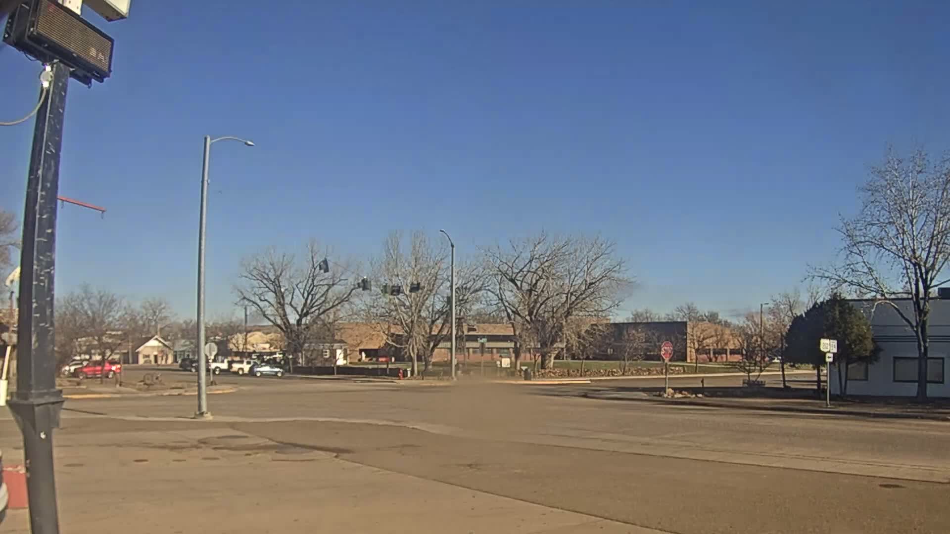 Broadus Village,  U.S Highway 212 Live Cam - Broadus, Powder River, Montana, USA