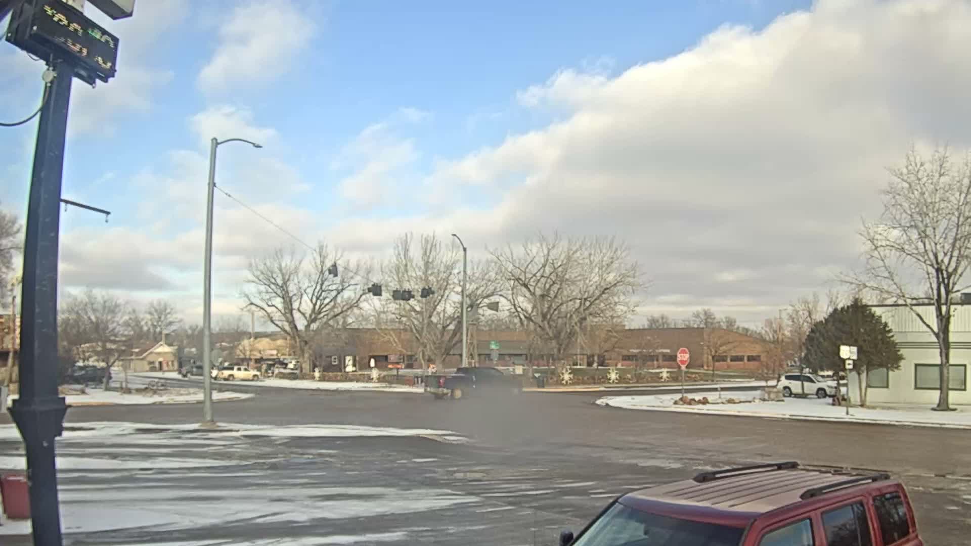 Broadus Village,  U.S Highway 212 Live Cam - Broadus, Powder River, Montana, USA