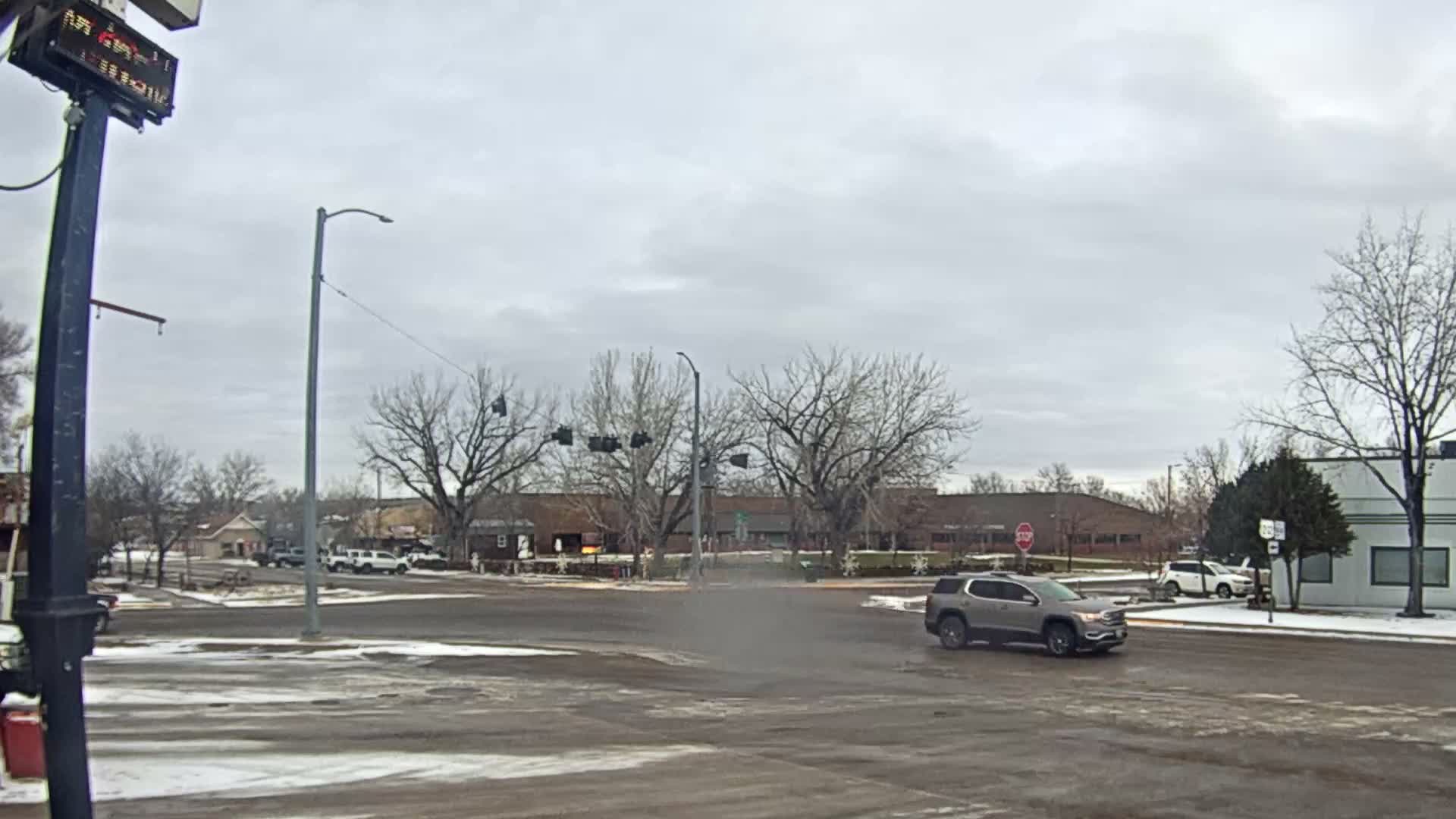Broadus Village,  U.S Highway 212 Live Cam - Broadus, Powder River, Montana, USA
