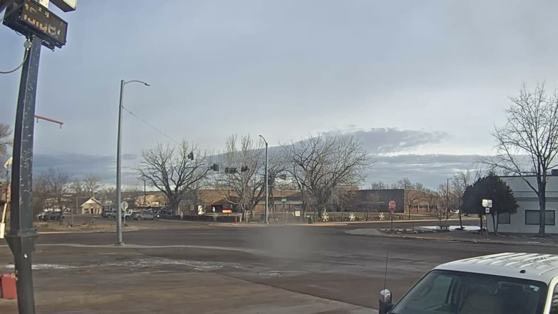 Broadus Village,  U.S Highway 212 Live Cam - Broadus, Powder River, Montana, USA