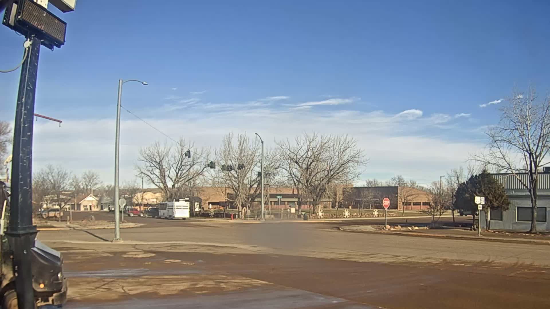 Broadus Village,  U.S Highway 212 Live Cam - Broadus, Powder River, Montana, USA