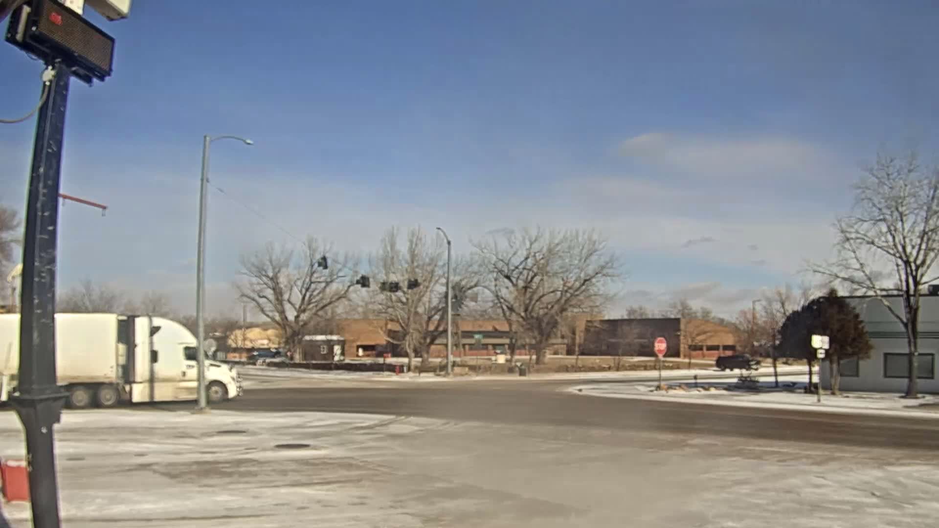 Broadus Village,  U.S Highway 212 Live Cam - Broadus, Powder River, Montana, USA